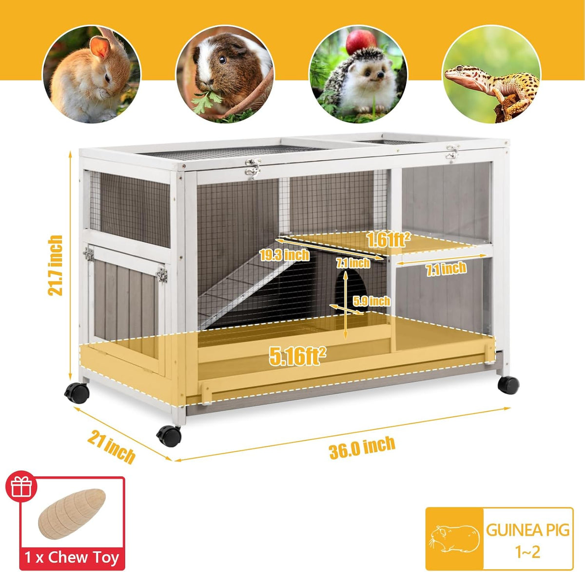 Small Animals Cage with Pull Out Tray E4721