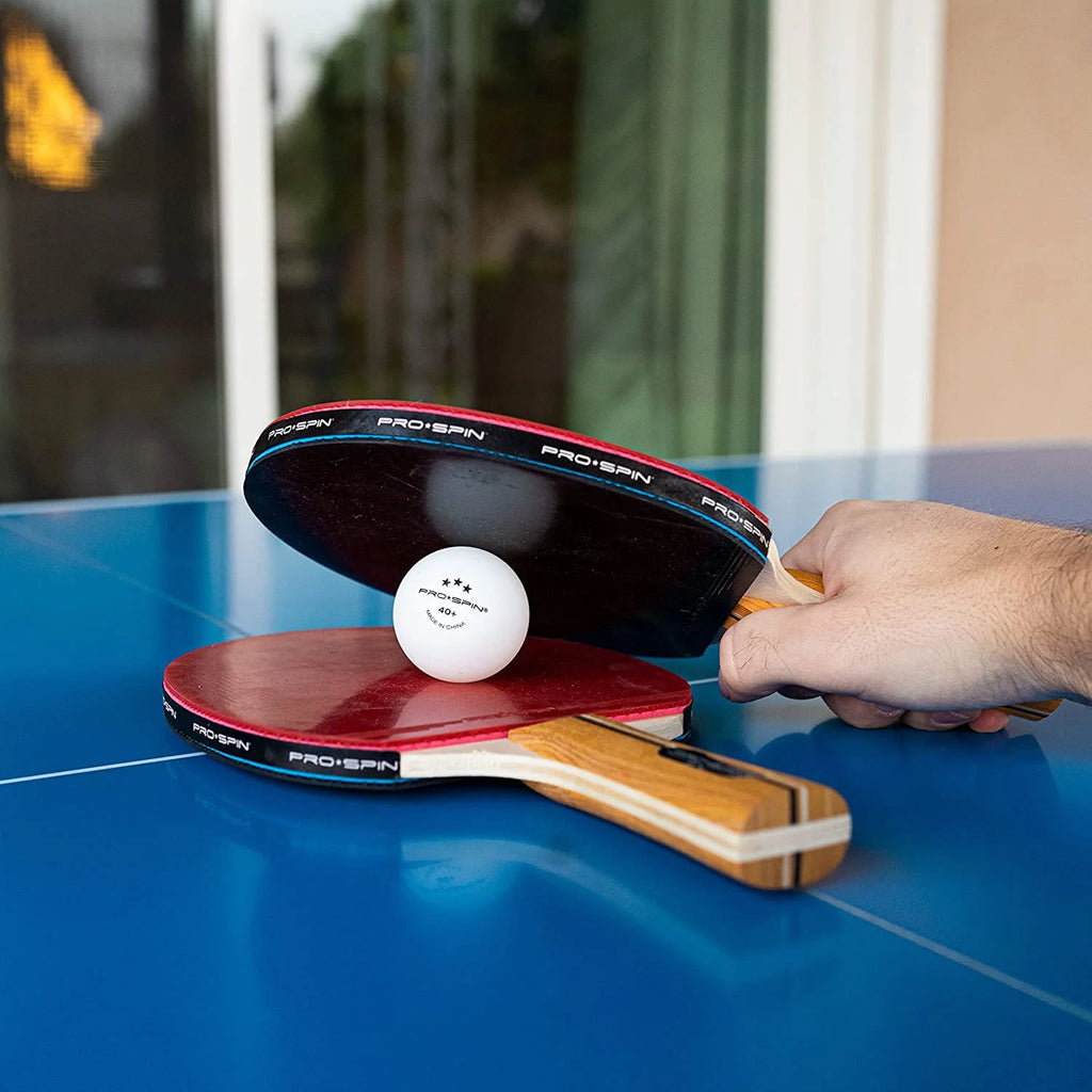 4-Player Table Tennis Racket Set with 3-Star Balls and Storage Case X10024