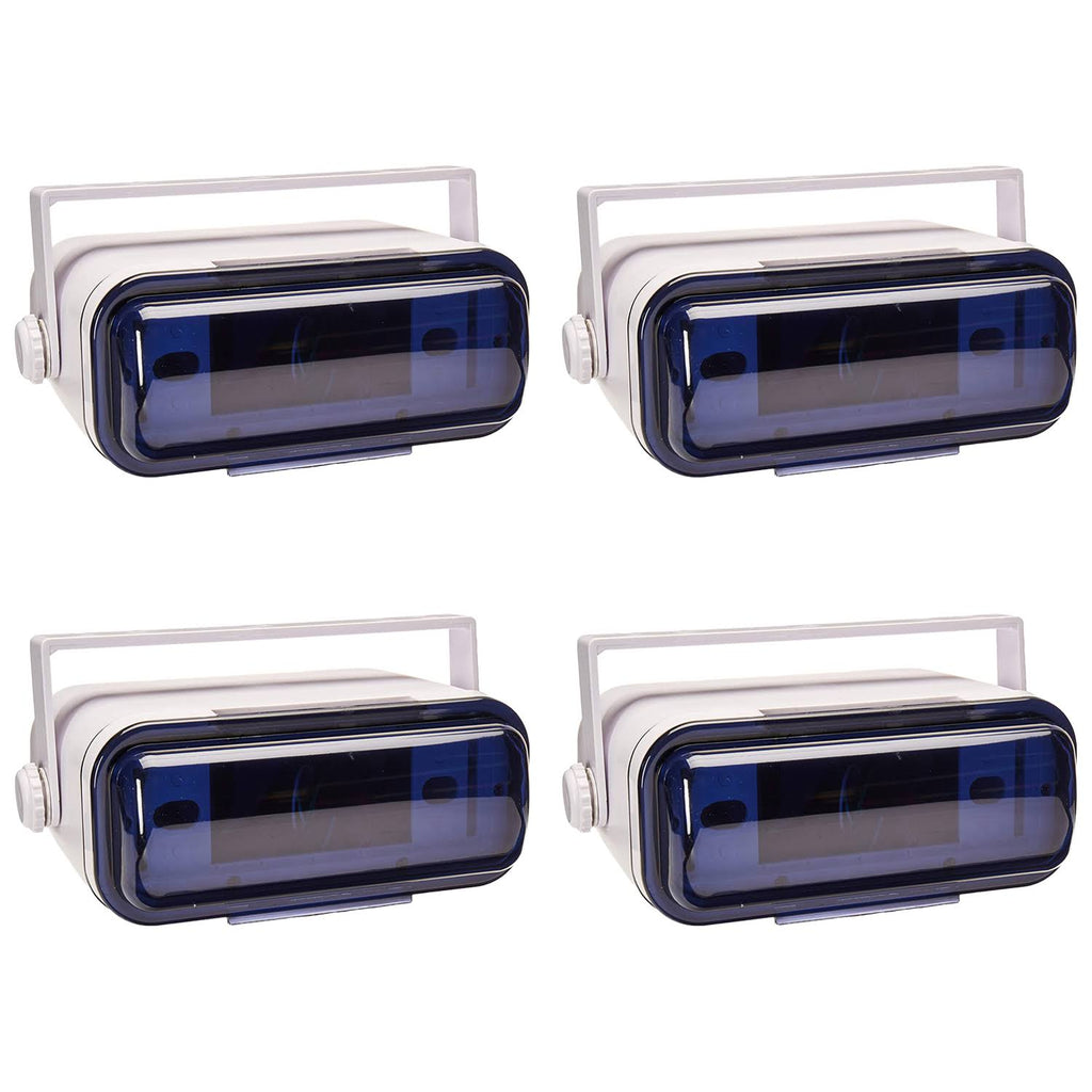 White 4 Pack Waterproof Marine Stereo Radio Housing Case Cover Z5506