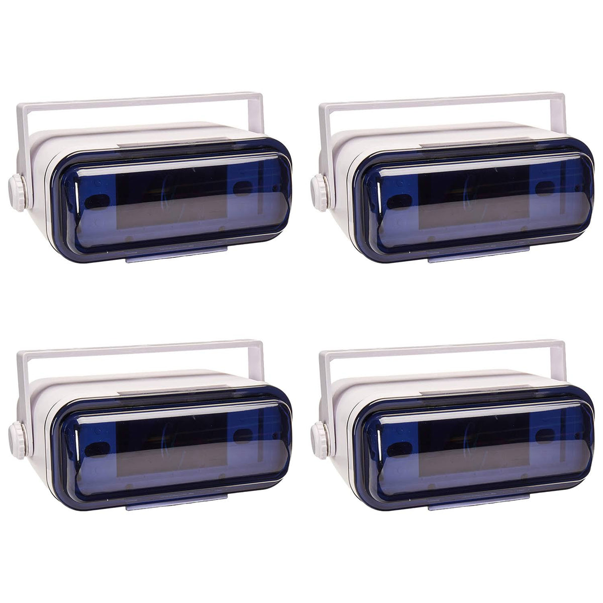 White 4 Pack Waterproof Marine Stereo Radio Housing Case Cover Z5506
