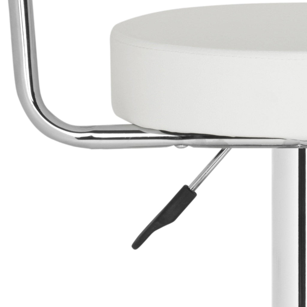 White Swivel Bar Stool R212