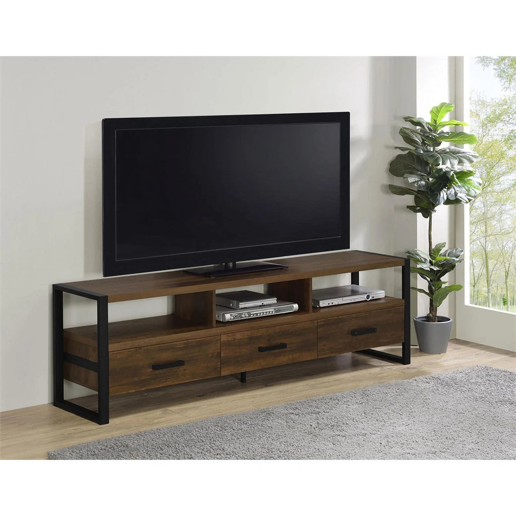 3-Drawer Farmhouse Wood TV Stand W758318