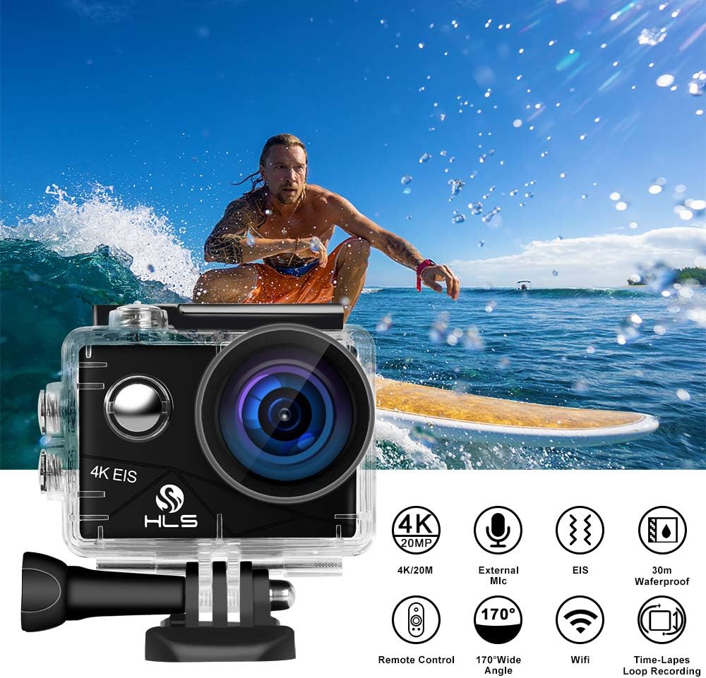 4K Waterproof Action Camera with Wide Angle Lens K2655