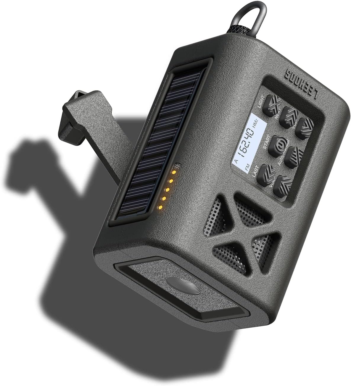 Portable AM FM Weather Alert Radio with Crank, Flashlight, Power Bank D3477