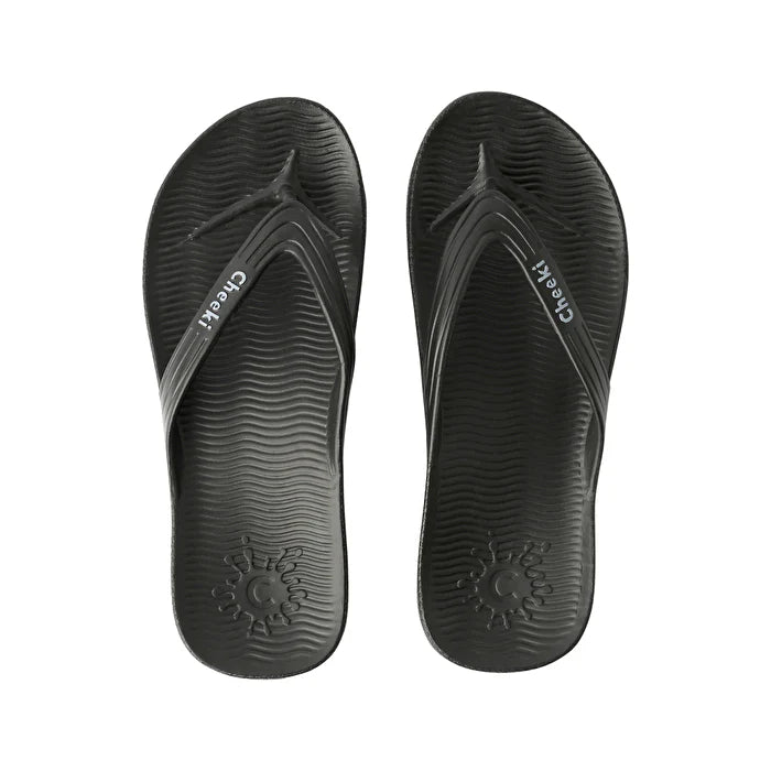 Black Arch Support Thongs Womens Size US9 Z912