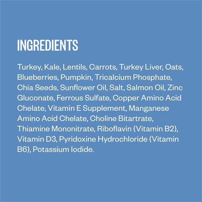 Turkey Dish with Blueberries Frozen Dog Food K629585