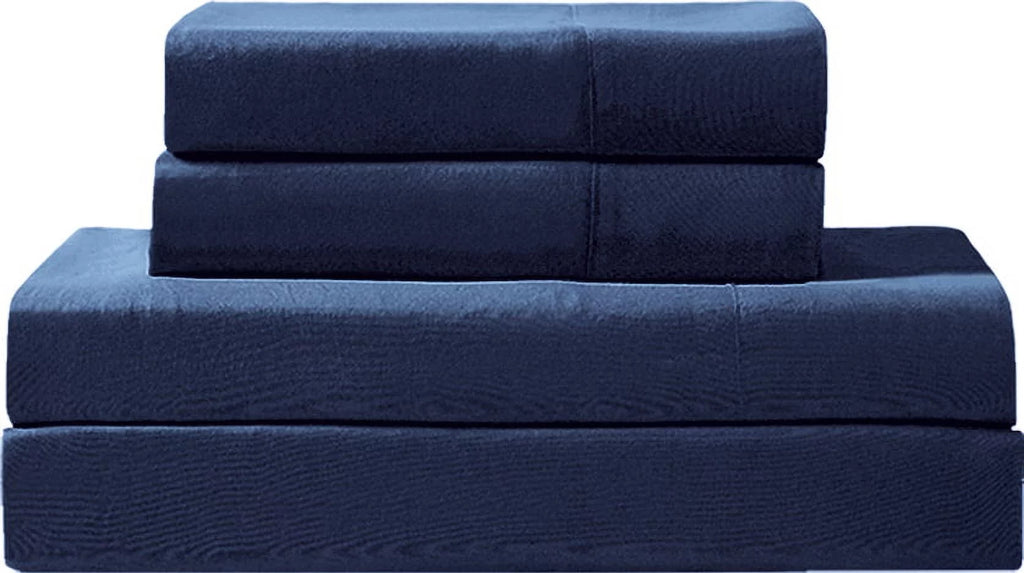 Blue 8-Piece Reversible Comforter Set I4665