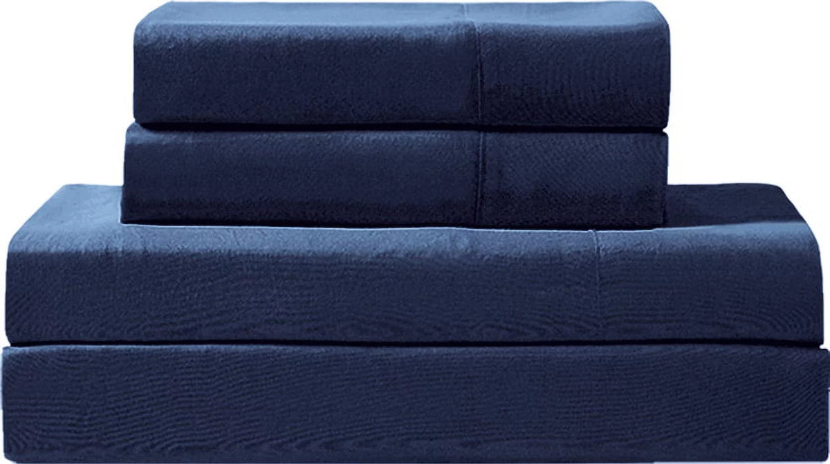 Blue 8-Piece Reversible Comforter Set I4665
