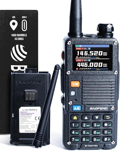 10 W Tri-Band Two-Way Radio with USB-C Rechargeable Battery Y75639