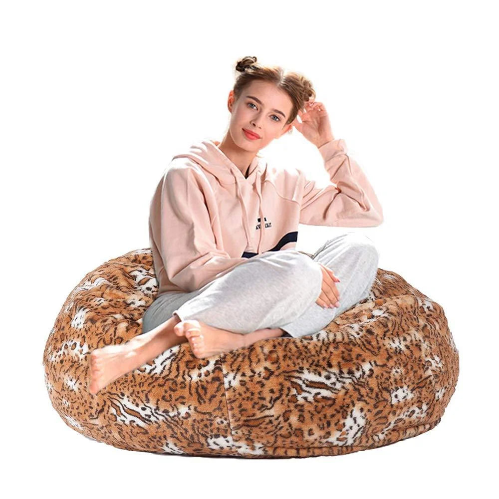 3ft Plush Furry Bean Bag Chair Sofa W347