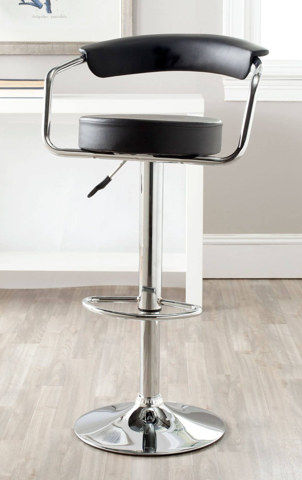 White Swivel Bar Stool R212