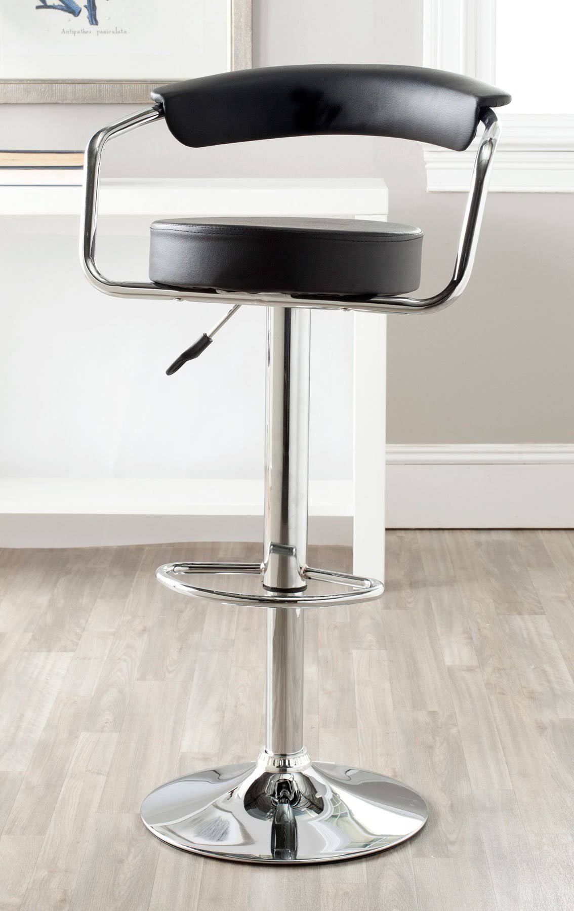 White Swivel Bar Stool R212