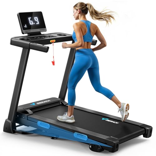 Foldable Treadmill with Incline, 7.5MPH, 16.5" Wider Belt B137205