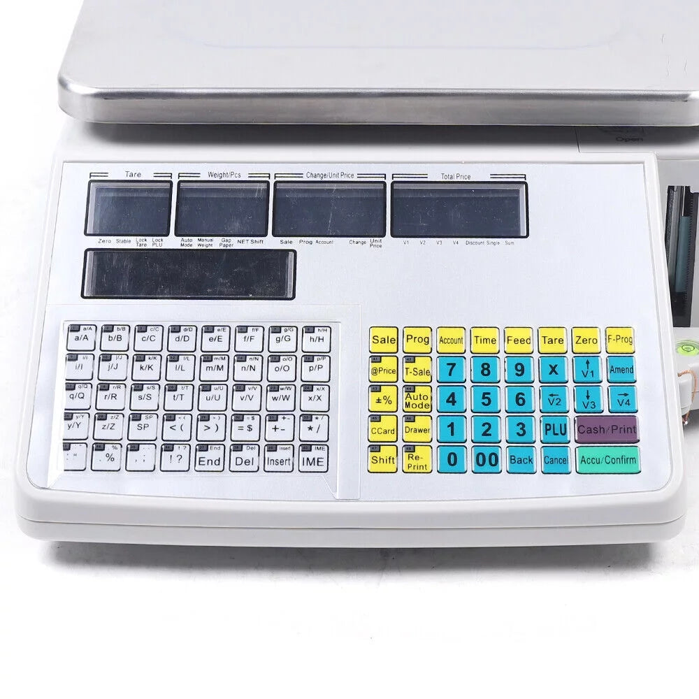 Digital Deli Meat Food Computing Retail Price Scale 66LB with Printer C88939
