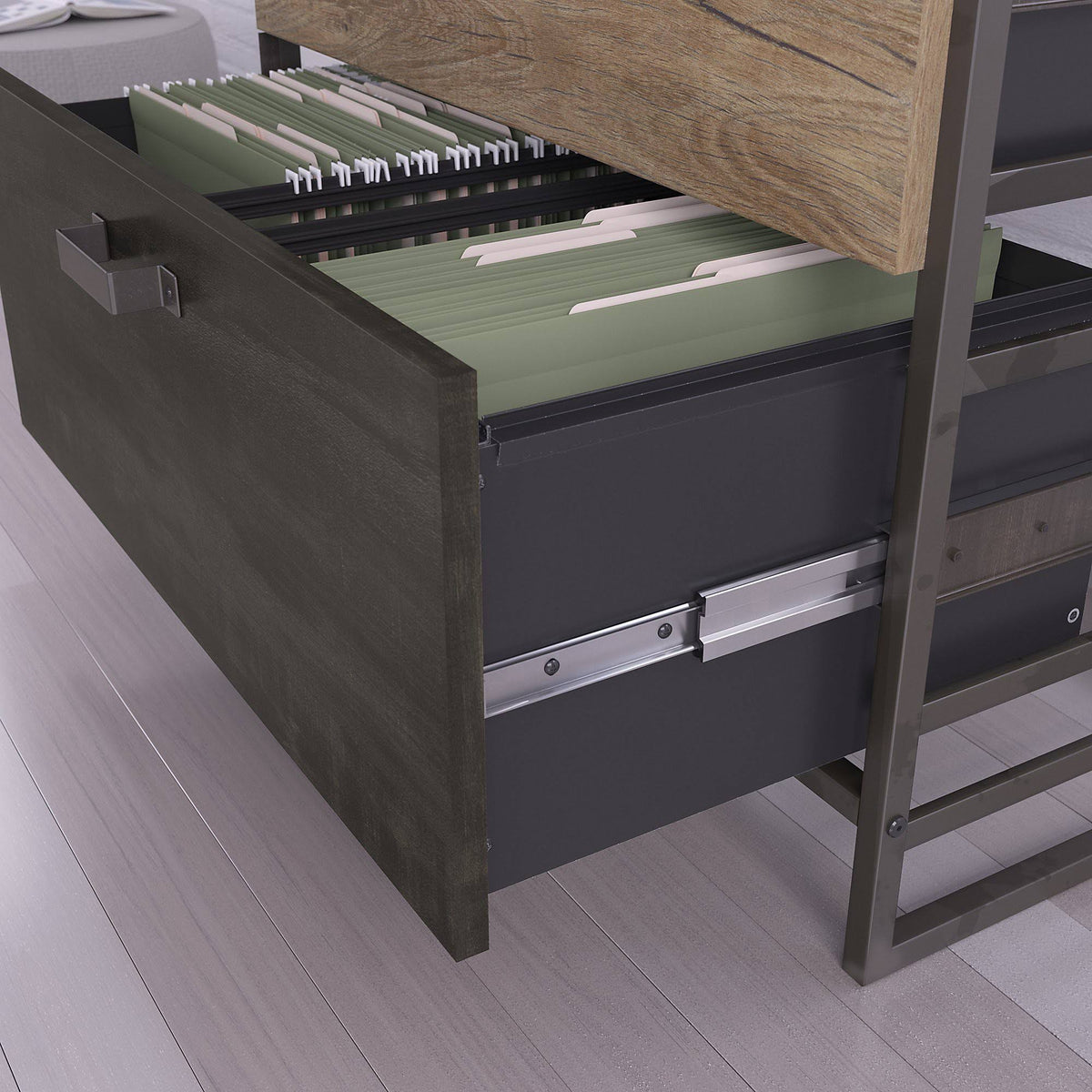 Black Lateral File Cabinet G59136