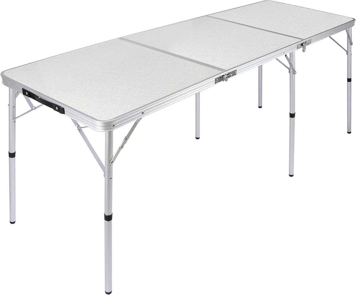 Folding Camping Table 4ft Portable Lightweight Tri-fold Outdoor Table P10126