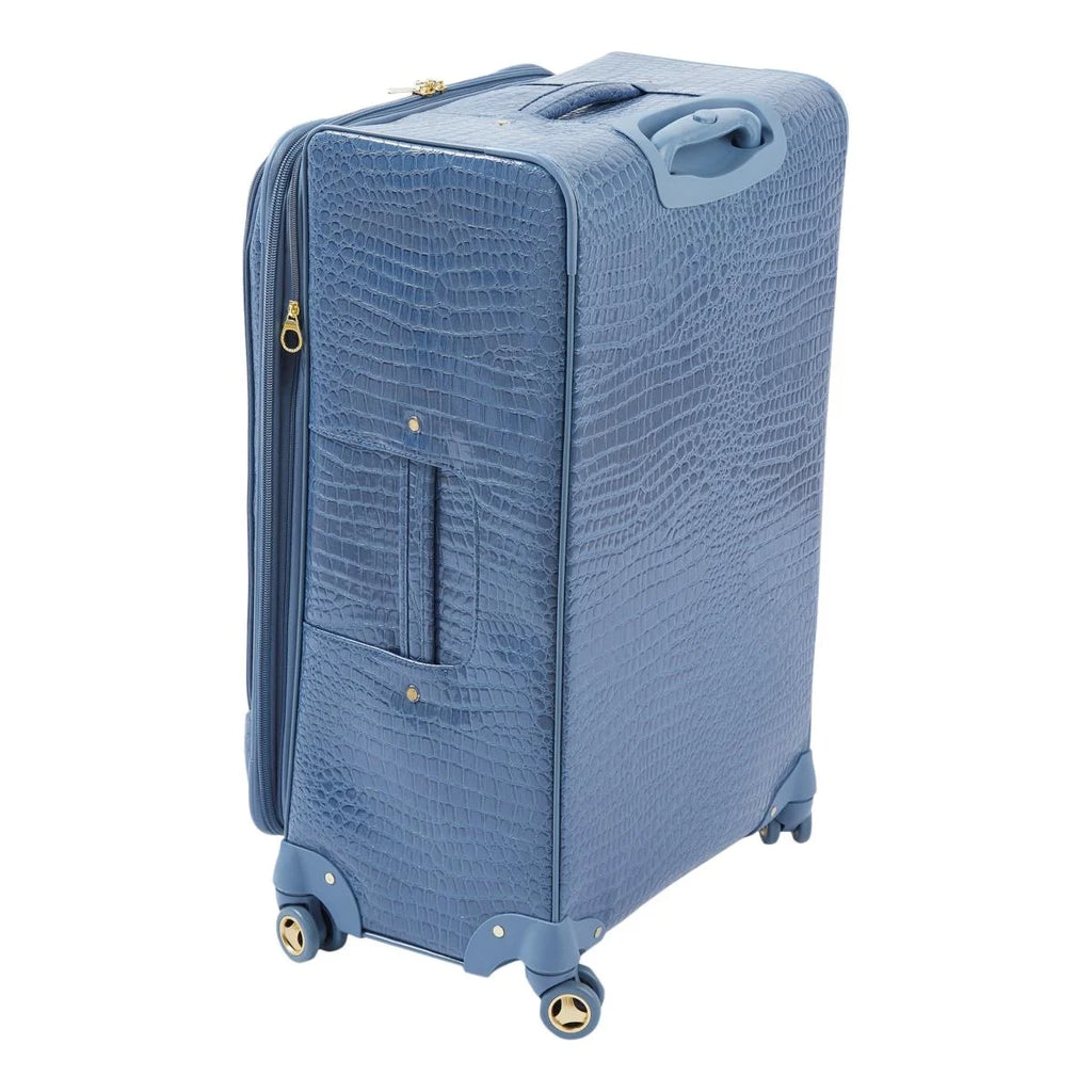 Embossed Croco Wheeled Upright Suitcase X336
