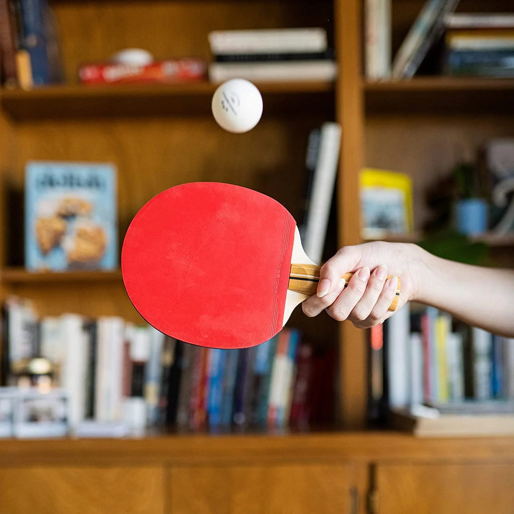 4-Player Table Tennis Racket Set with 3-Star Balls and Storage Case X10024