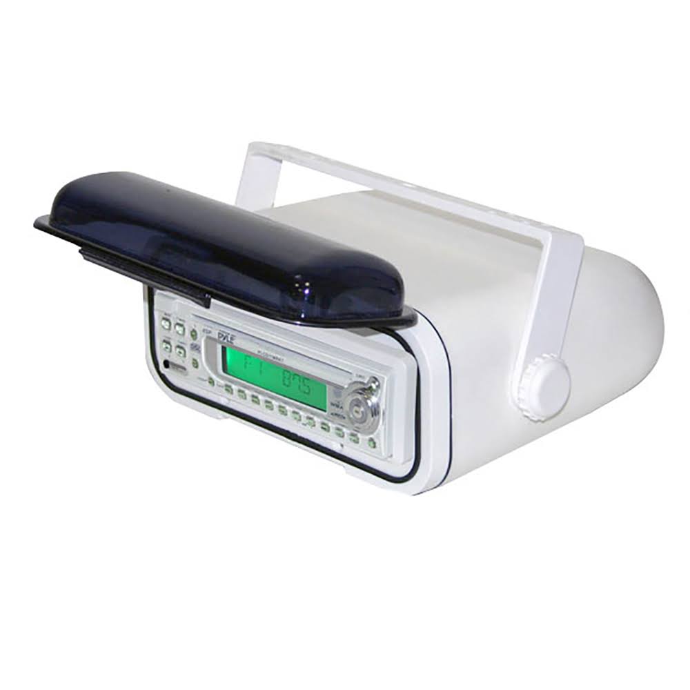 White 4 Pack Waterproof Marine Stereo Radio Housing Case Cover Z5506