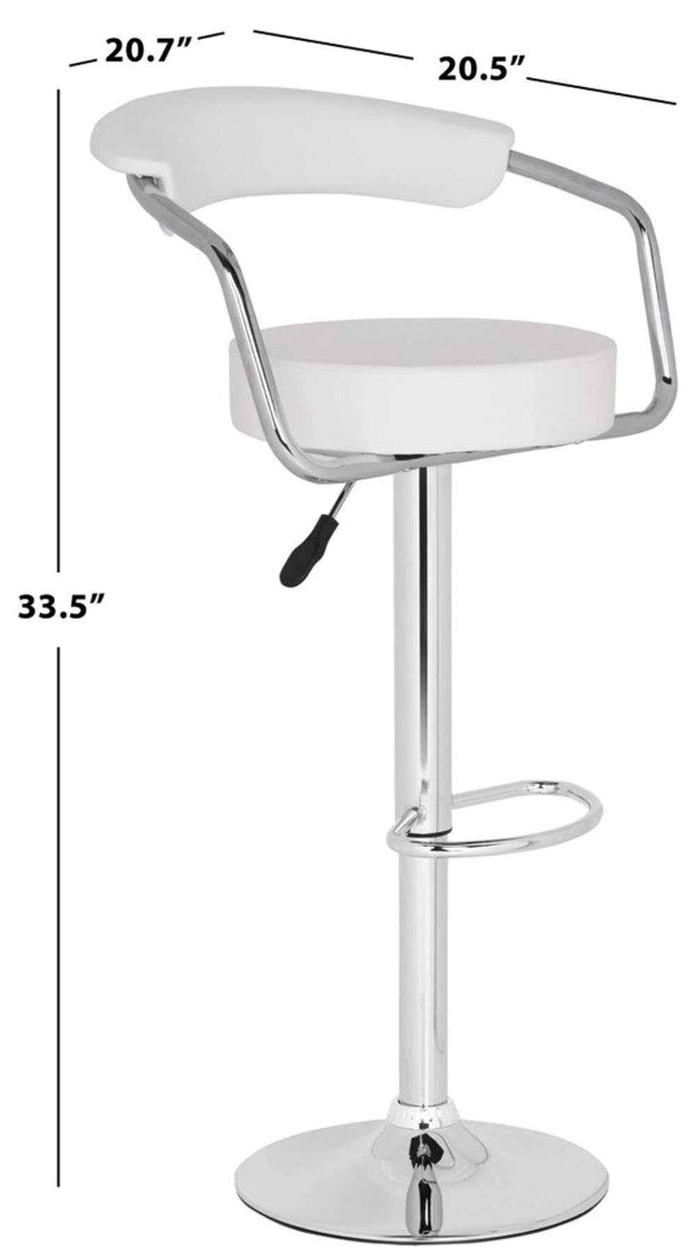 White Swivel Bar Stool R212