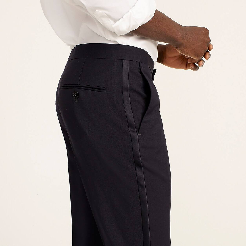 Slim-Fit Tuxedo Pant in Italian Wool O3481