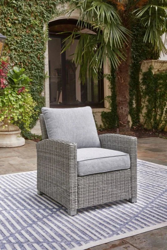 Light Gray Lounge Chair with Cushion L96532