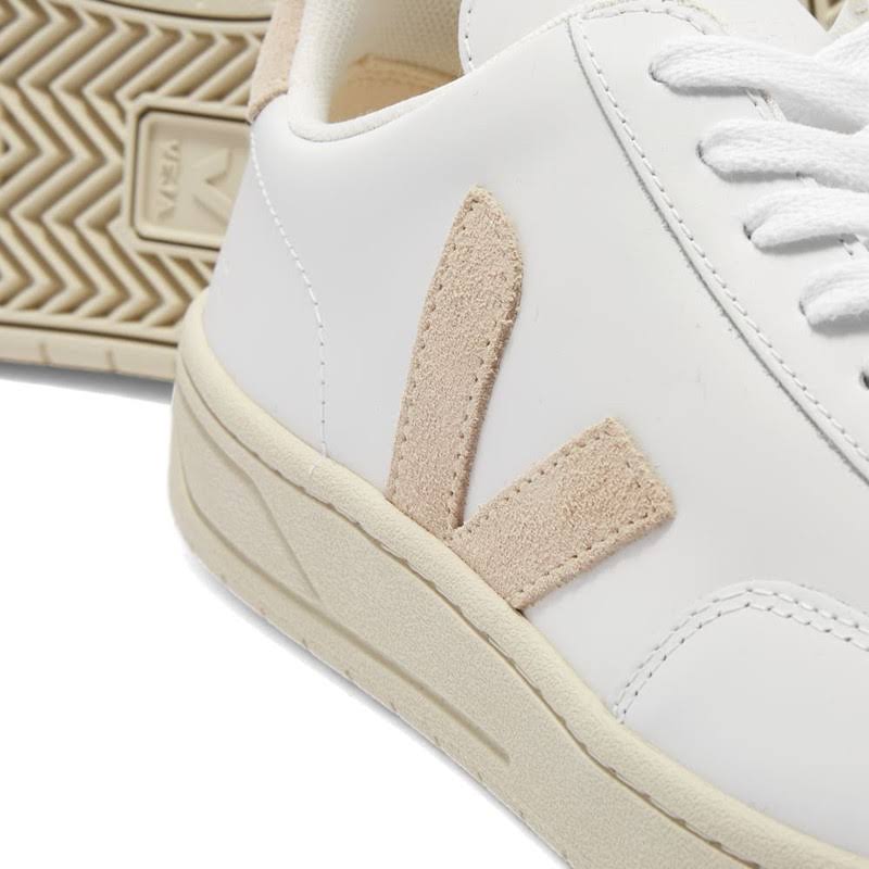 White Sable Leather Sneakers Z16967