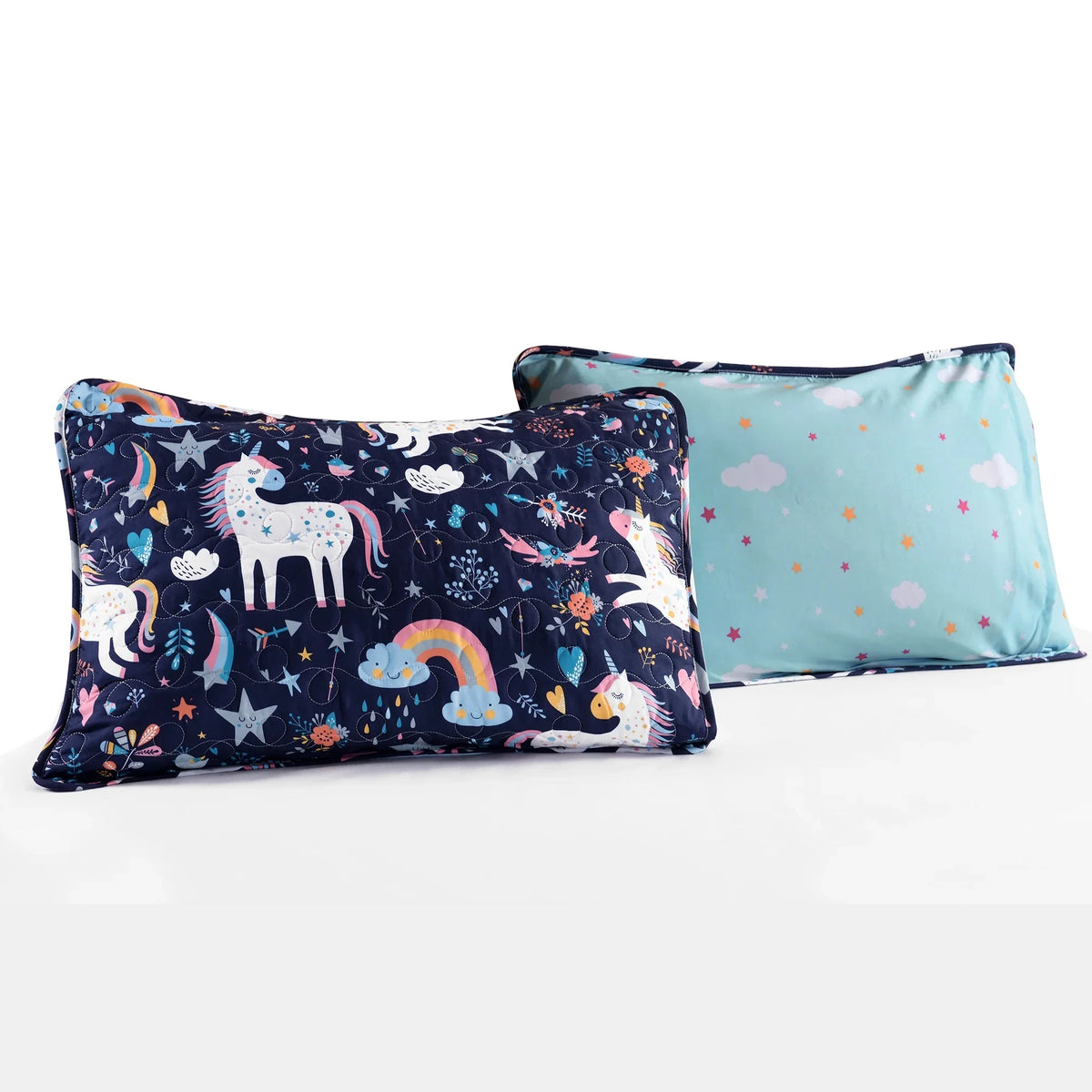 Reversible Animal Print Quilt, Twin, White/Multi, 4-Pc Set F3790