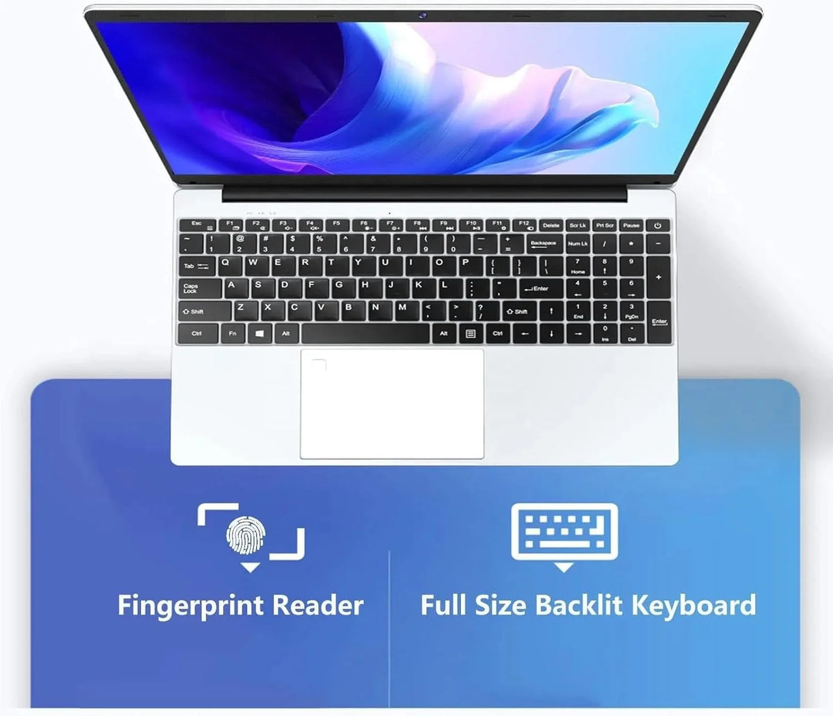 15.6" Laptop Intel Quad-Core 8GB RAM 512GB SSD H6841