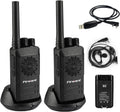 Rechargeable Walkie Talkies Two Way Radios 2 Pack with Programming Cable W69315
