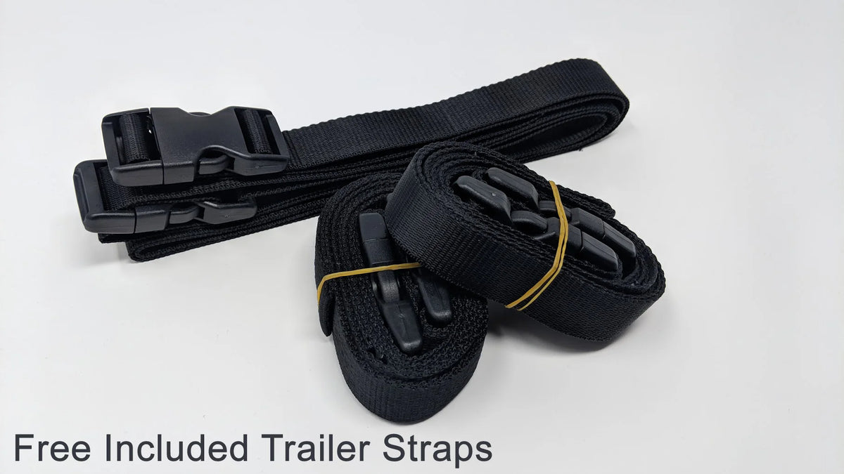 Red / Black Jet Ski Cover with Trailer Straps and Storage Bag Z45697