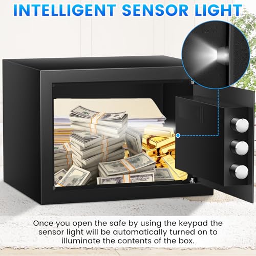 2.5 Cu ft Steel Security Safe with Programmable Keypad Lock V7984
