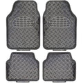 4-Piece Metallic Design Car Floor Mat M286423