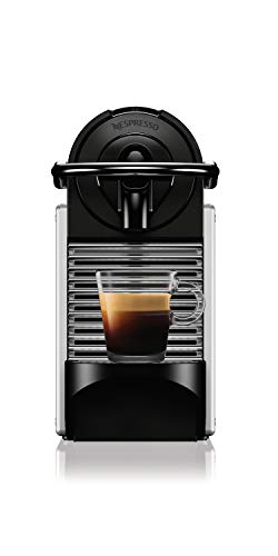 Aluminum Coffee and Espresso Machine with Milk Frother, 34 ounces P3388