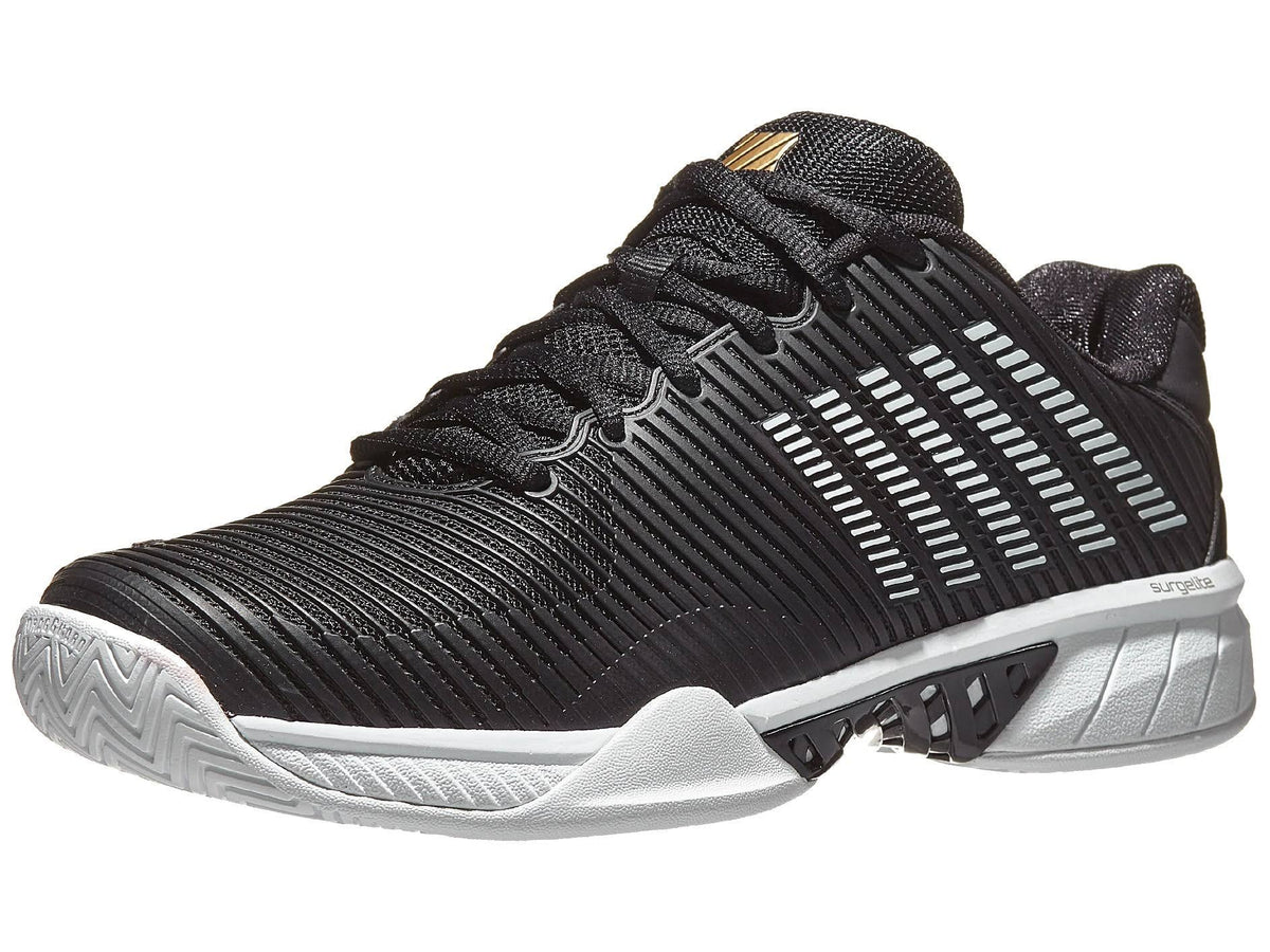 Black Gold White Tennis Shoes P2543
