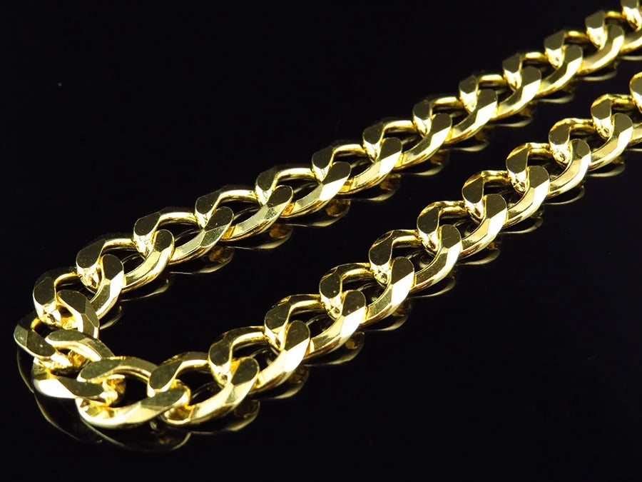 18"-28" Sterling Silver Miami Cuban Link Chain Necklace M466863