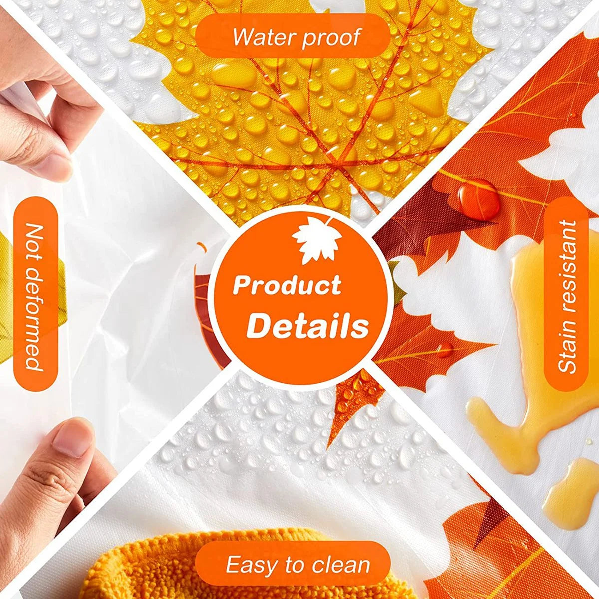 Waterproof Rectangular Plastic Tablecloth S802