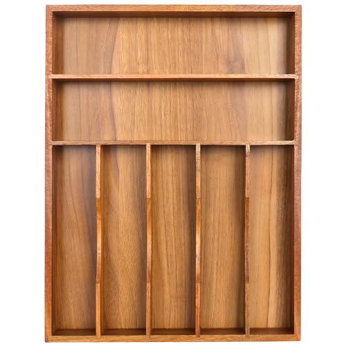7 Slots Acacia Silverware Organizer R349336