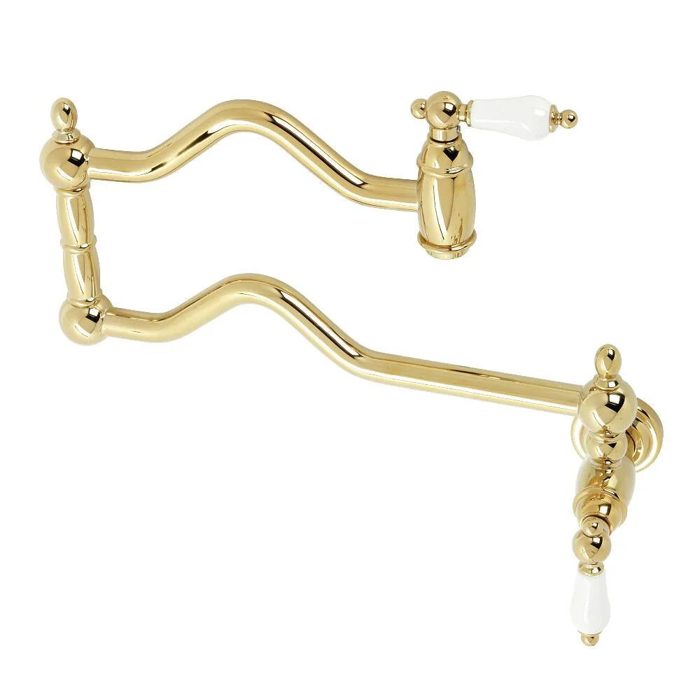 Two-Handle Pot Filler In Polished Brass D861977