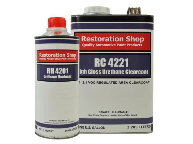 White Gallon Low VOC Urethane Basecoat Clearcoat Auto Paint Kit U261144