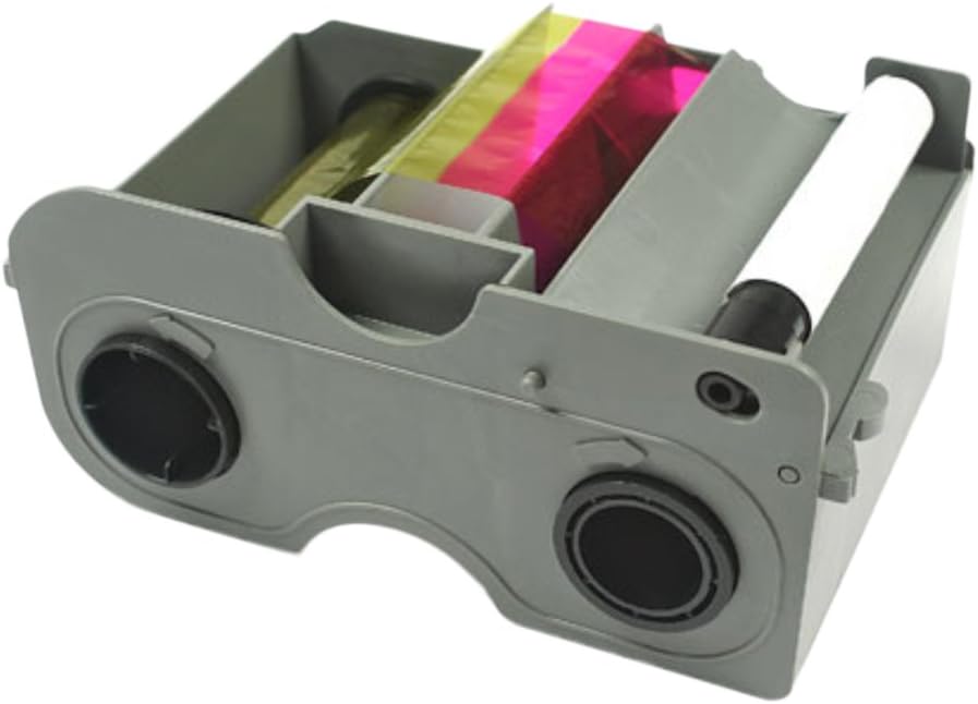 YMCKO Full Color Ribbon Cartridge with Resin Black and Clear Overlay Panel S969