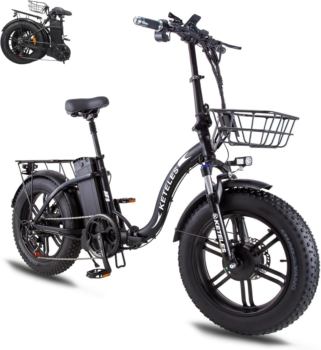 2000W Folding Electric Bike with 48V 23AH Removable Battery 20''x 4.0 Fat Tire X932