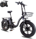 2000W Folding Electric Bike with 48V 23AH Removable Battery 20''x 4.0 Fat Tire X932
