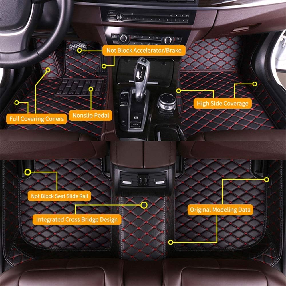 Custom Car Floor Mats Waterproof Anti-Skid Leather Full Coverage Set K855696