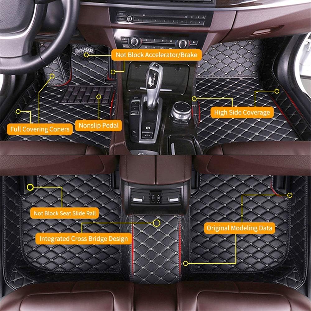 Custom Car Floor Mats Waterproof Anti-Skid Leather Full Coverage Set K855696