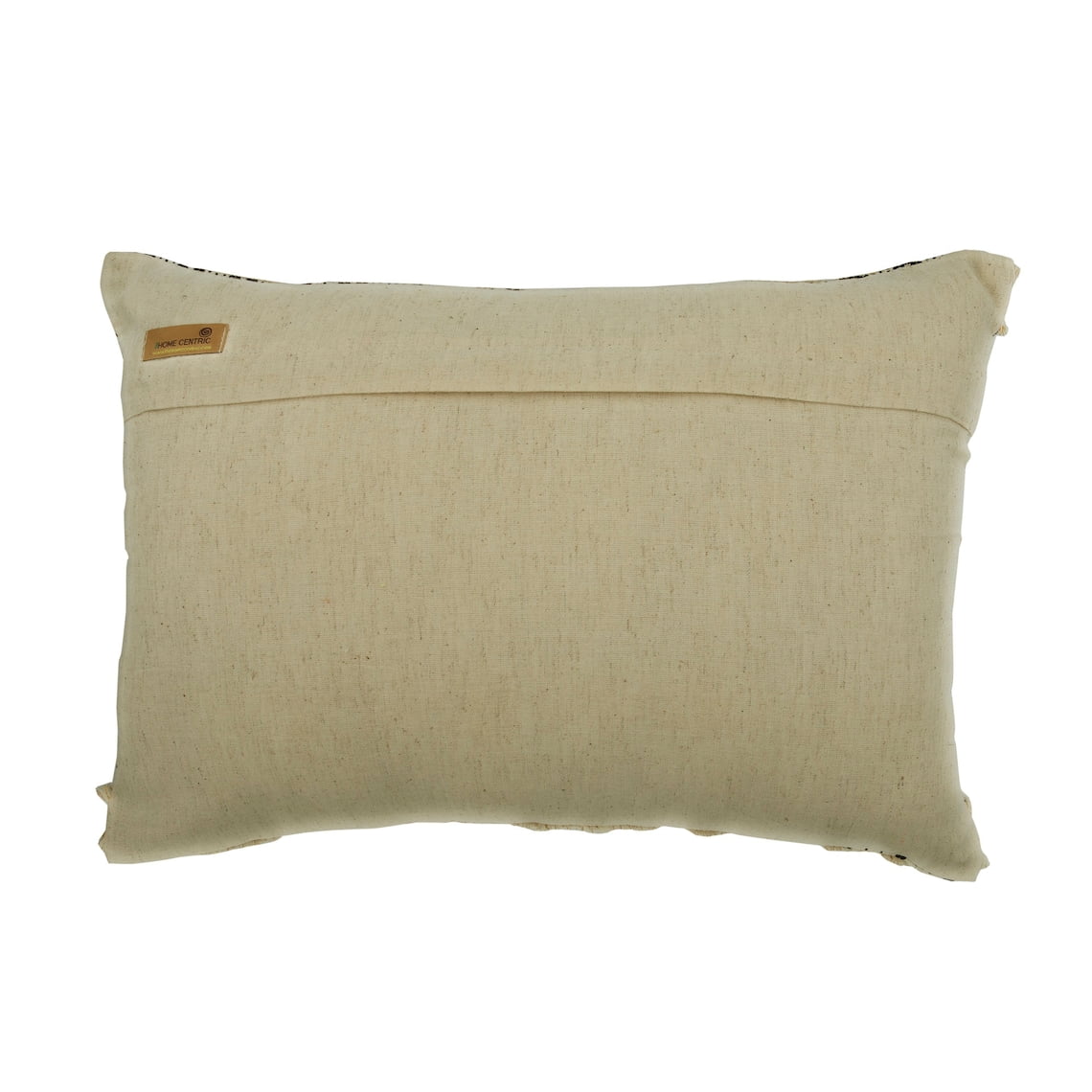 Black & Beige Pack of 2 Cotton Striped Lumbar Cushion Covers X6637