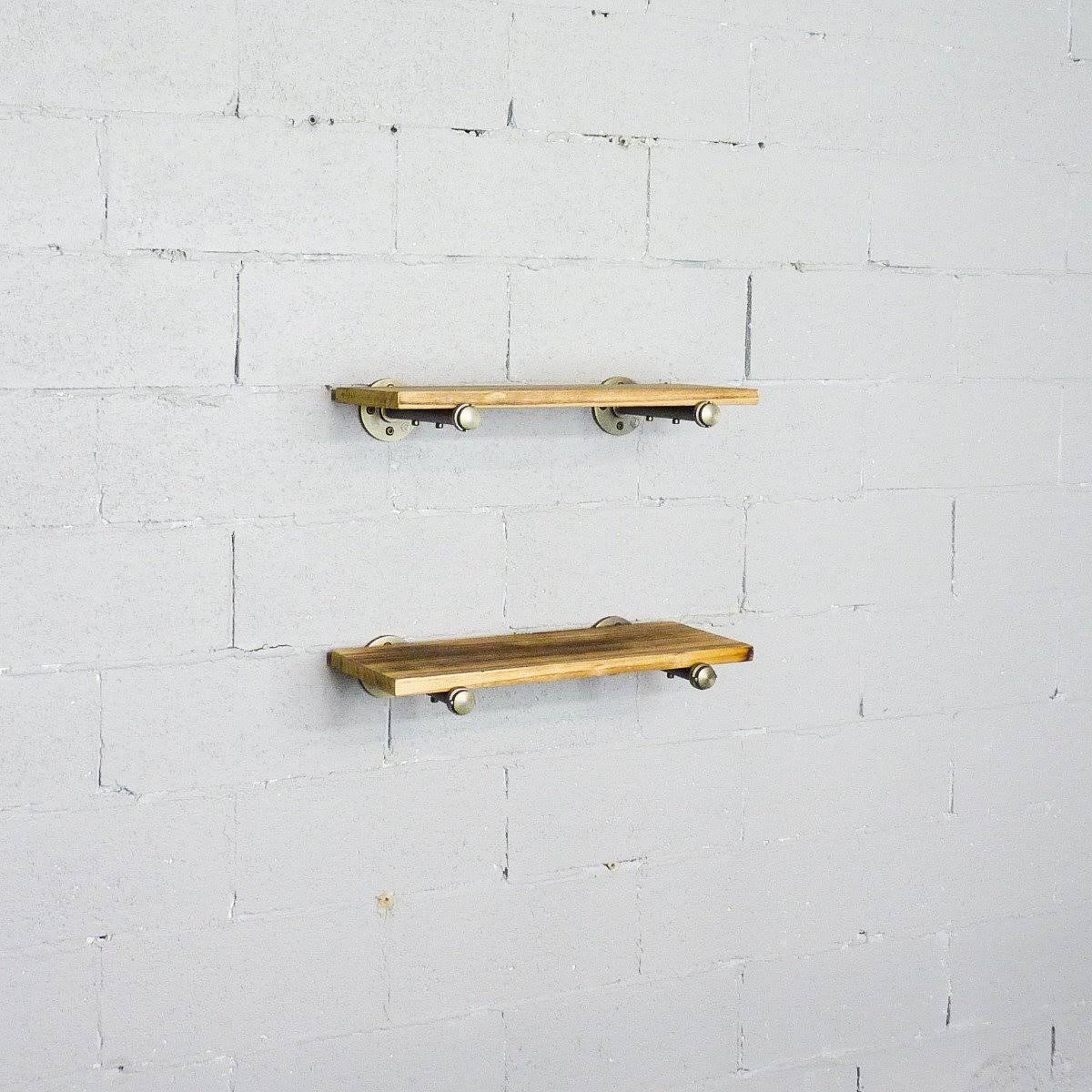 2-Piece Industrial Farmhouse Wall Shelf Set C18299