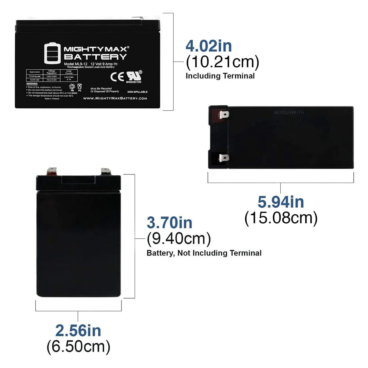 12V 9AH SLA AGM Battery W29762