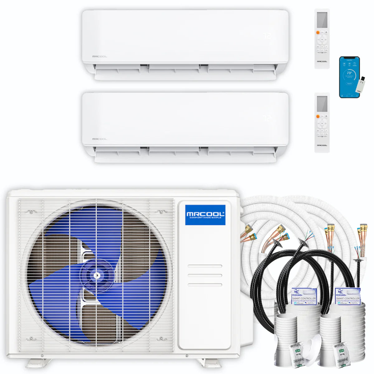 21,000 BTU 2 Zone Ductless Air Conditioner and Heat Pump S2499