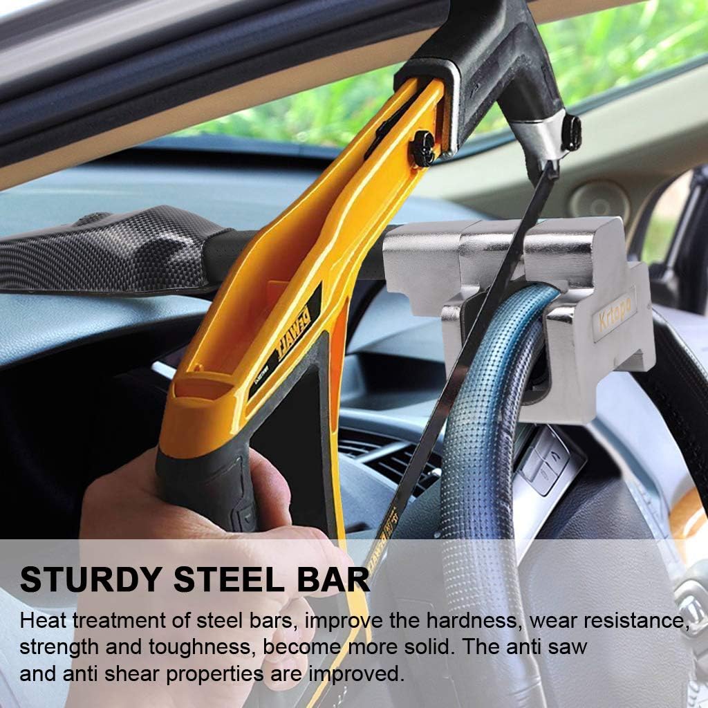 Retractable Steering Wheel Lock with Alarm T7970